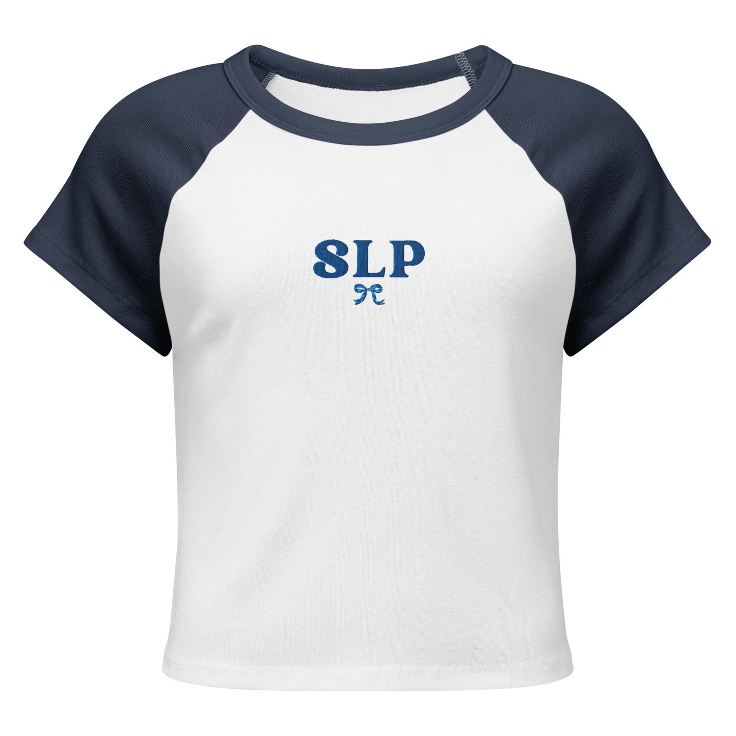 Embroidered SLP Raglan Baby Tee