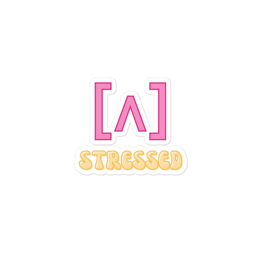 Stressed Vowel IPA Sticker for SLPs