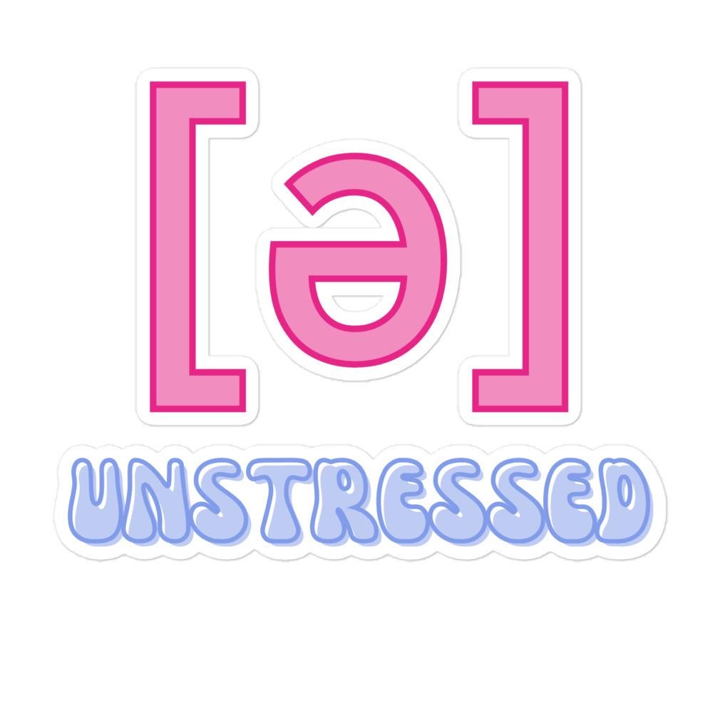 Schwa Sticker | Linguistics, Speech Pathology Gift