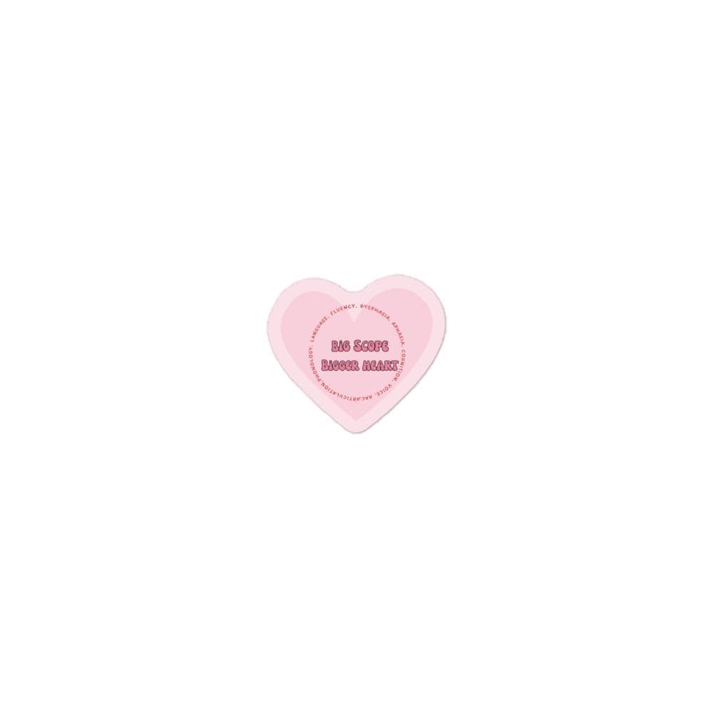 SLP Vinyl Sticker | Big Scope Bigger Heart, Pastel Decal