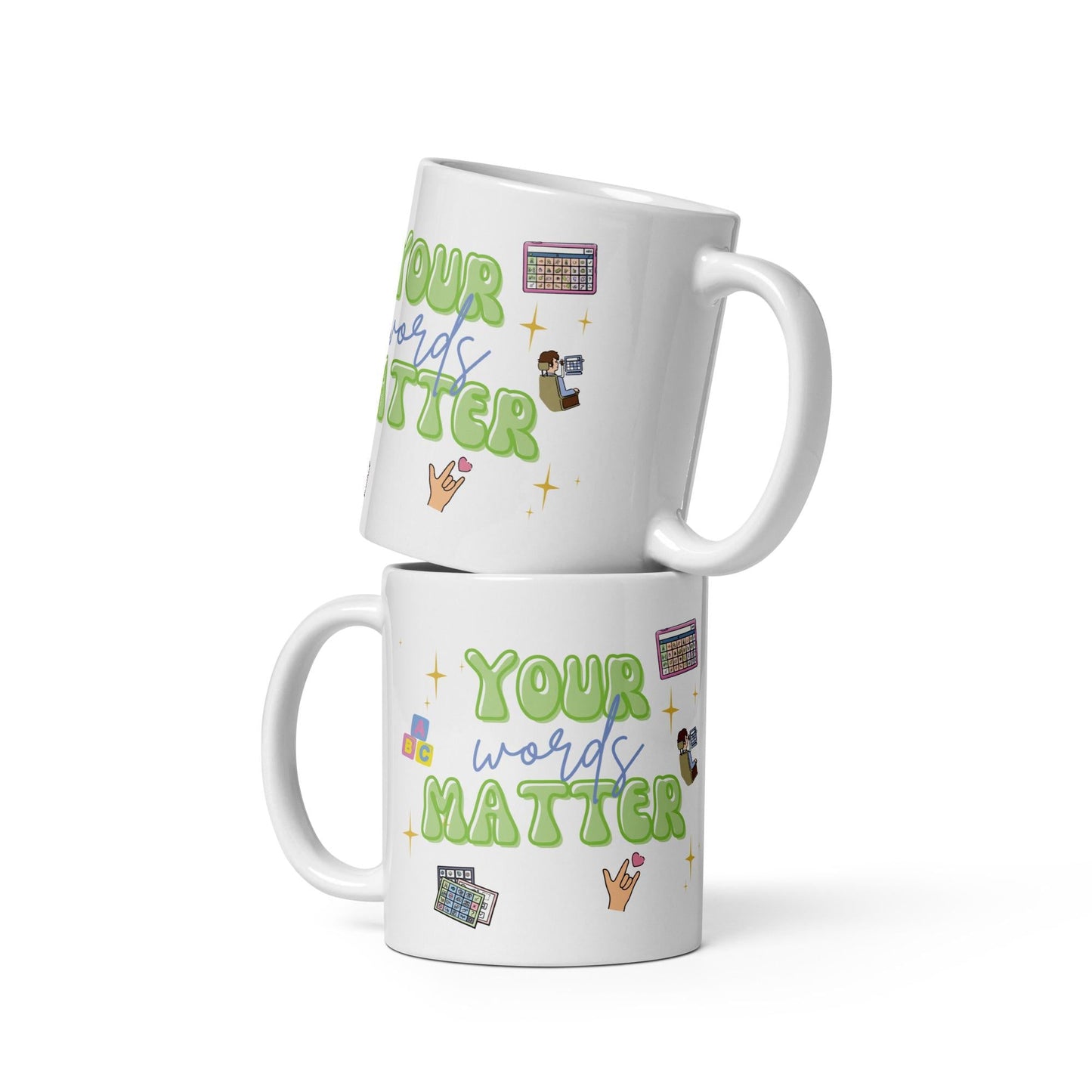 AAC Coffee Mug for Speech-Language Pathologists