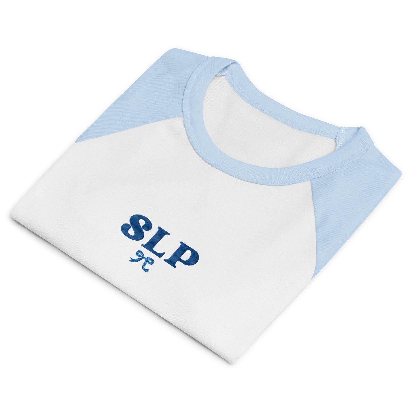 Embroidered SLP Raglan Baby Tee