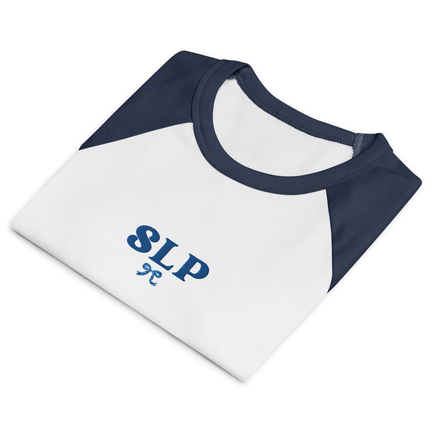 Embroidered SLP Raglan Baby Tee