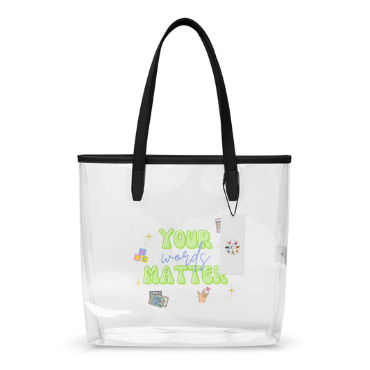 Clear SLP Tote Bag | Speech Therapist Gift | Your Words Matter