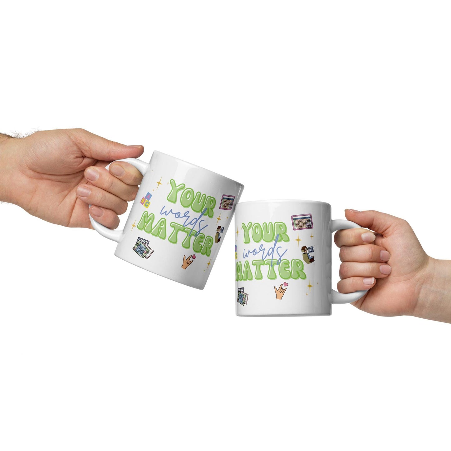 AAC Coffee Mug for Speech-Language Pathologists