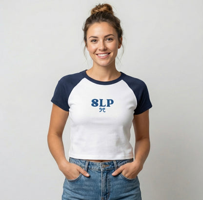 Embroidered SLP Raglan Baby Tee