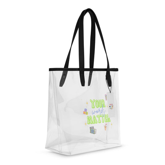 Clear SLP Tote Bag | Speech Therapist Gift | Your Words Matter