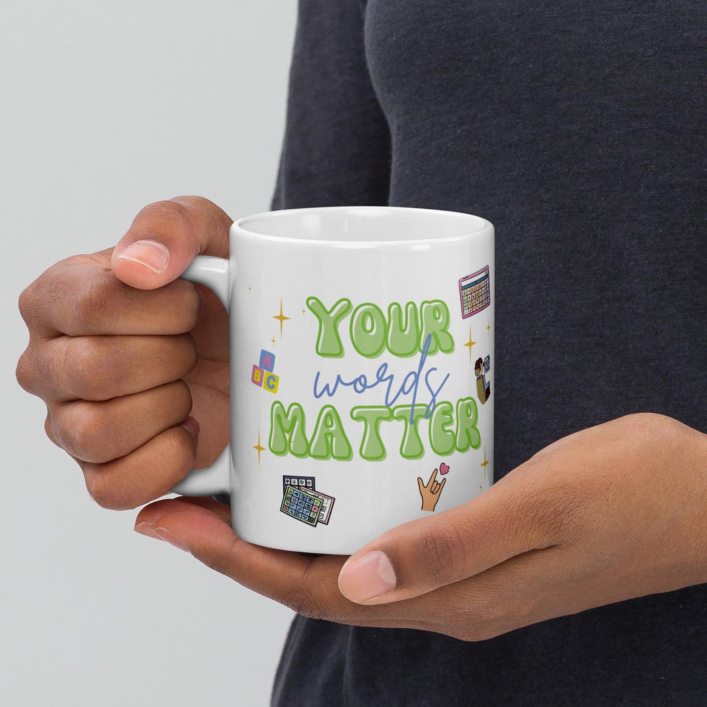 AAC Coffee Mug for Speech-Language Pathologists