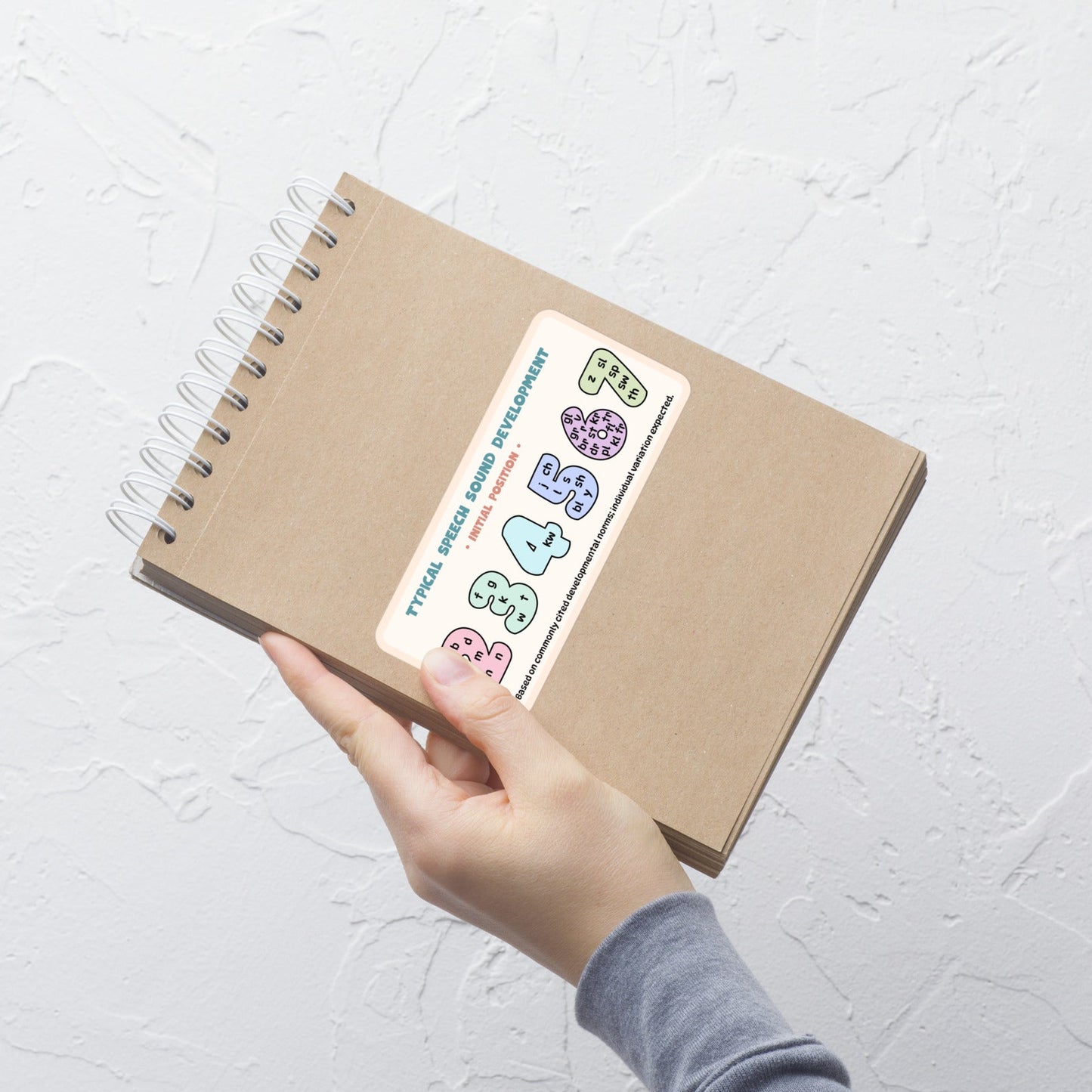 Typical Speech Sound Development – Medial Position Sticker